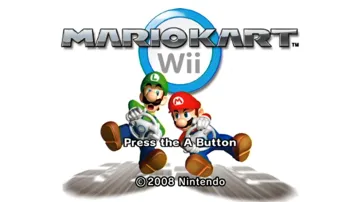 Mario Kart Wii screen shot title